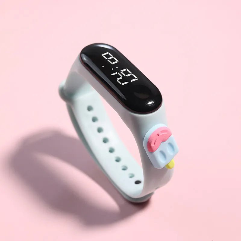 Storazone J Kids Watch Watch Reloj Smart Watch LED Children Watches Bracelet Cartoon Digital Ladies Watch for Girls Waterproof Clock Gift