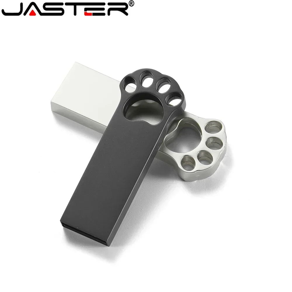 Storazone JASTER Metal cat claw USB 2.0 Flash Drive 64GB 32GB High speed Pen drive 16GB Memory stick Free custom logo Creative gift U disk