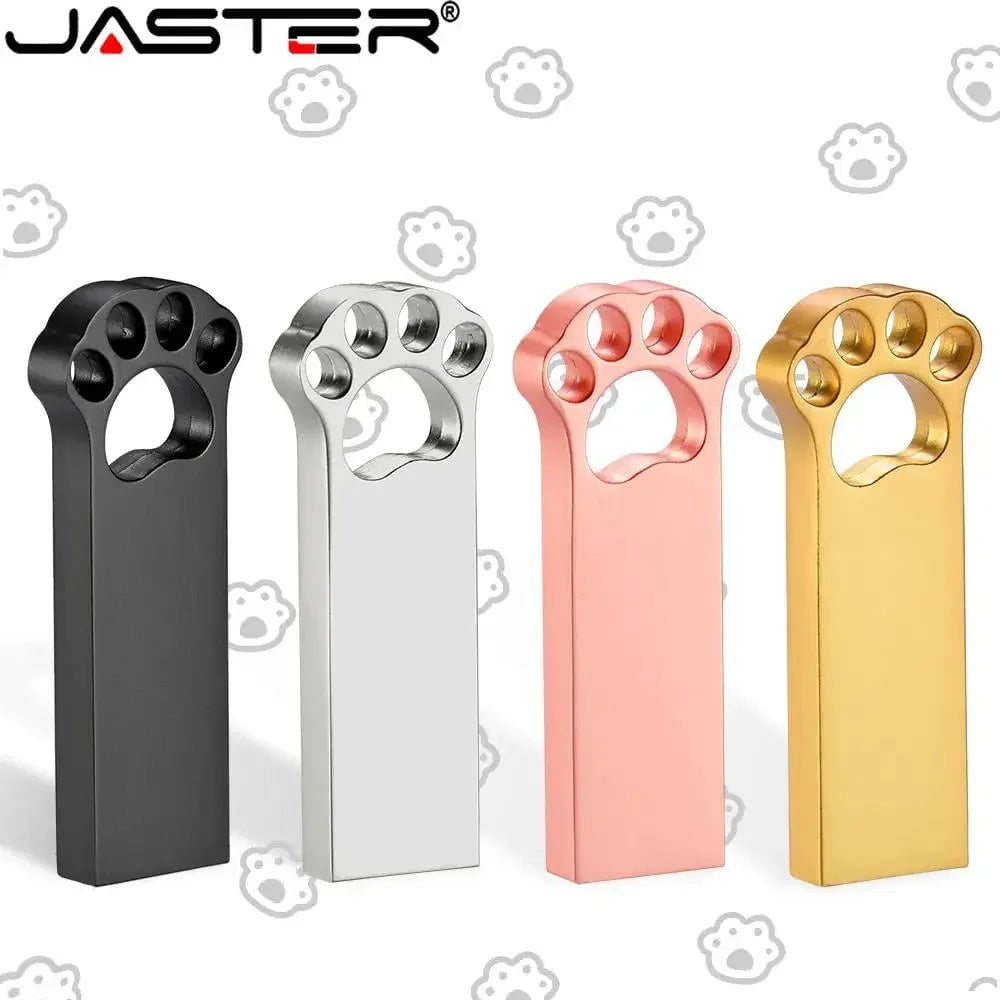 Storazone JASTER Metal cat claw USB 2.0 Flash Drive 64GB 32GB High speed Pen drive 16GB Memory stick Free custom logo Creative gift U disk