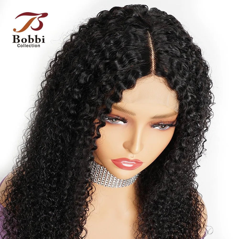 Storazone Jerry Curly Lace Front Wig Human Hair Wigs Natural Color Free Middle Part Transparent Lace Closure Wigs for Women BOBBI