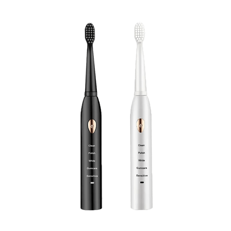 Storazone Jianpai Adult Black White Classic Acoustic Electric Toothbrush Adult 5-gear Mode USB Charging IPX7 Waterproof Acoustic Electric