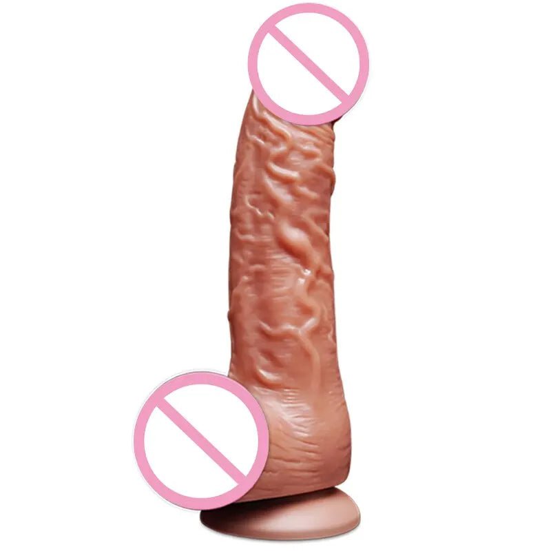 Storazone JIUUY Realistic Dildo Telescopic Vibrator with Female Stimulator Big Penis Anal Plug Adult Man Real Penis Sex Toys for Women