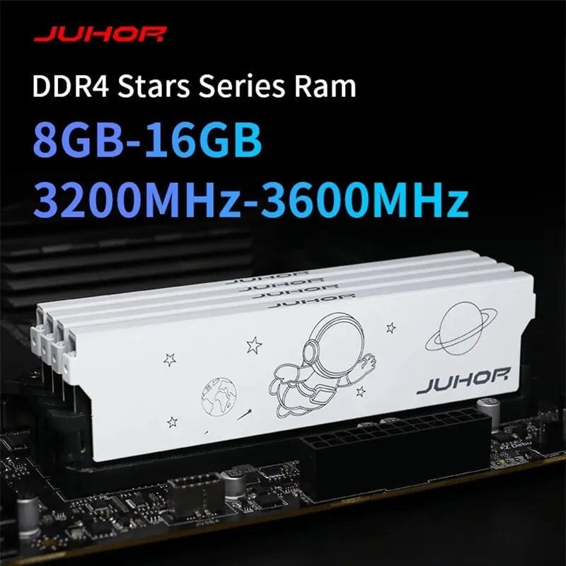 Storazone JUHOR DDR4 8GB 16GB 3200MHz 3600MHz 16GBX2 8GBX2 New Dimm XMP2.0 Desktop Gaming Memoria Rams Granules of Samsung