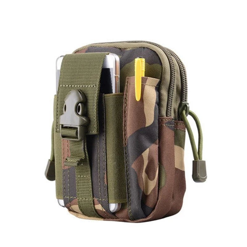 Storazone Jungle Camouflage Outdoor Men Waist Pack Bum Bag Pouch Waterproof Tactical Military Sport Hunting Belt Molle Nylon Mobile Phone Bags Travel Tools