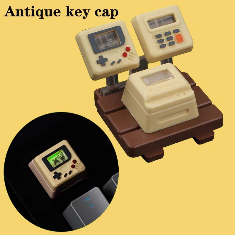 Storazone k-04 yellow keycap / CN K-04 Keyboard Keycaps 3In1 For Mechanical Classic Retro Cute Transparent Key Cap Suit Cute Button Personalized Keycaps