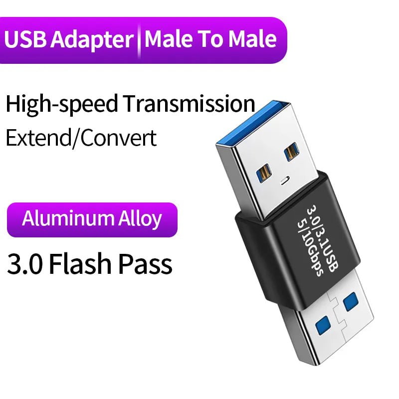 Storazone K 90 Degree Right Angle USB 3.0 Extension Adapter Upward Elbow 10Gbps USB Connector For PC Male to Female Extension Plug Converter