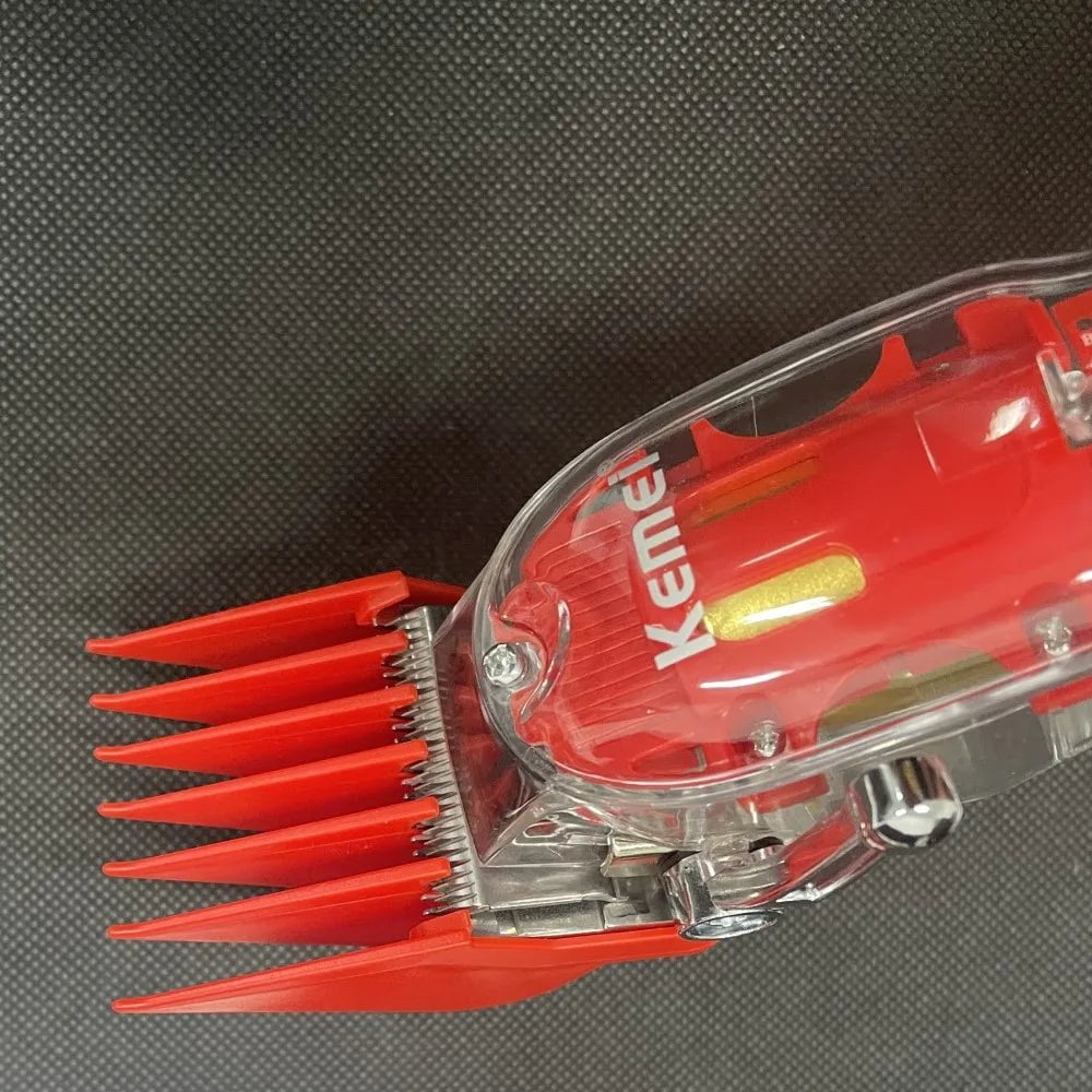 Storazone Kemei Hair Clipper Limit Comb Guide Attachment Size Barber Replacement 1.5/3/4.5/6/10/13/19/25/mm 8pcs Set For 1990 809A 1761