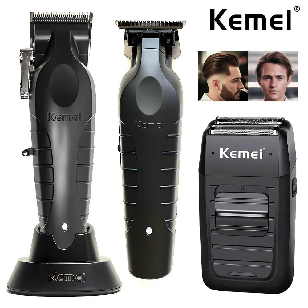 Storazone Kemei KM-2296 KM-2299 KM-1102 Hair Clipper Kit Men's Electric Shaver Hair Trimmer Machine Professional Hair Cutting Machine