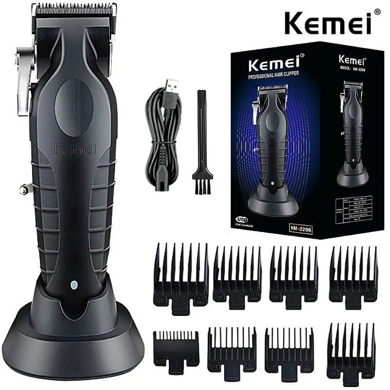 Storazone Kemei Professional Hair Clipper For Men Adjustable Cordless Electric Hair Trimmer Rechargeable Hair Cutting Machine Lithium