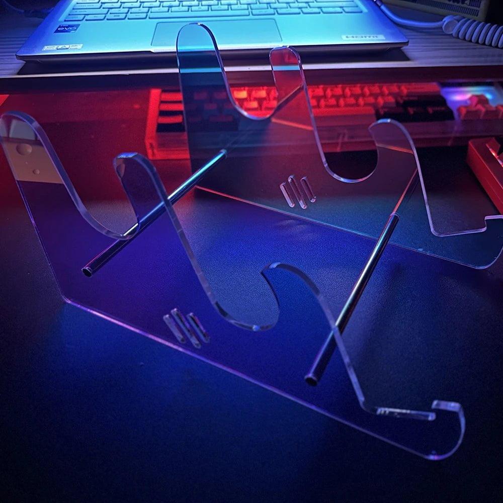 Storazone Keyboard Display Stand Transparent Acrylic Keyboard Stand for Computer Mechanical Keyboard holder layer Rack keyboard tray