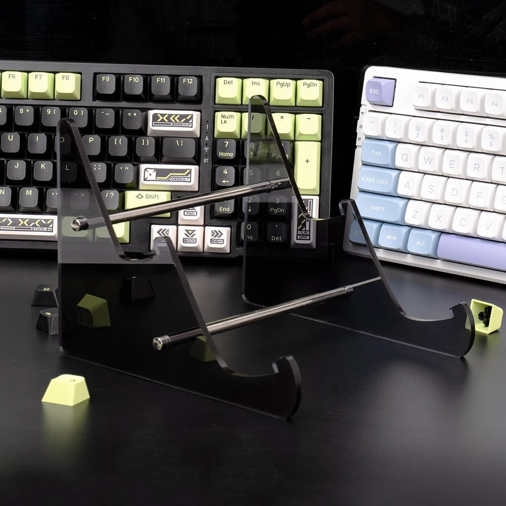 Storazone Keyboard Display Stand Transparent Acrylic Keyboard Stand for Computer Mechanical Keyboard holder layer Rack keyboard tray