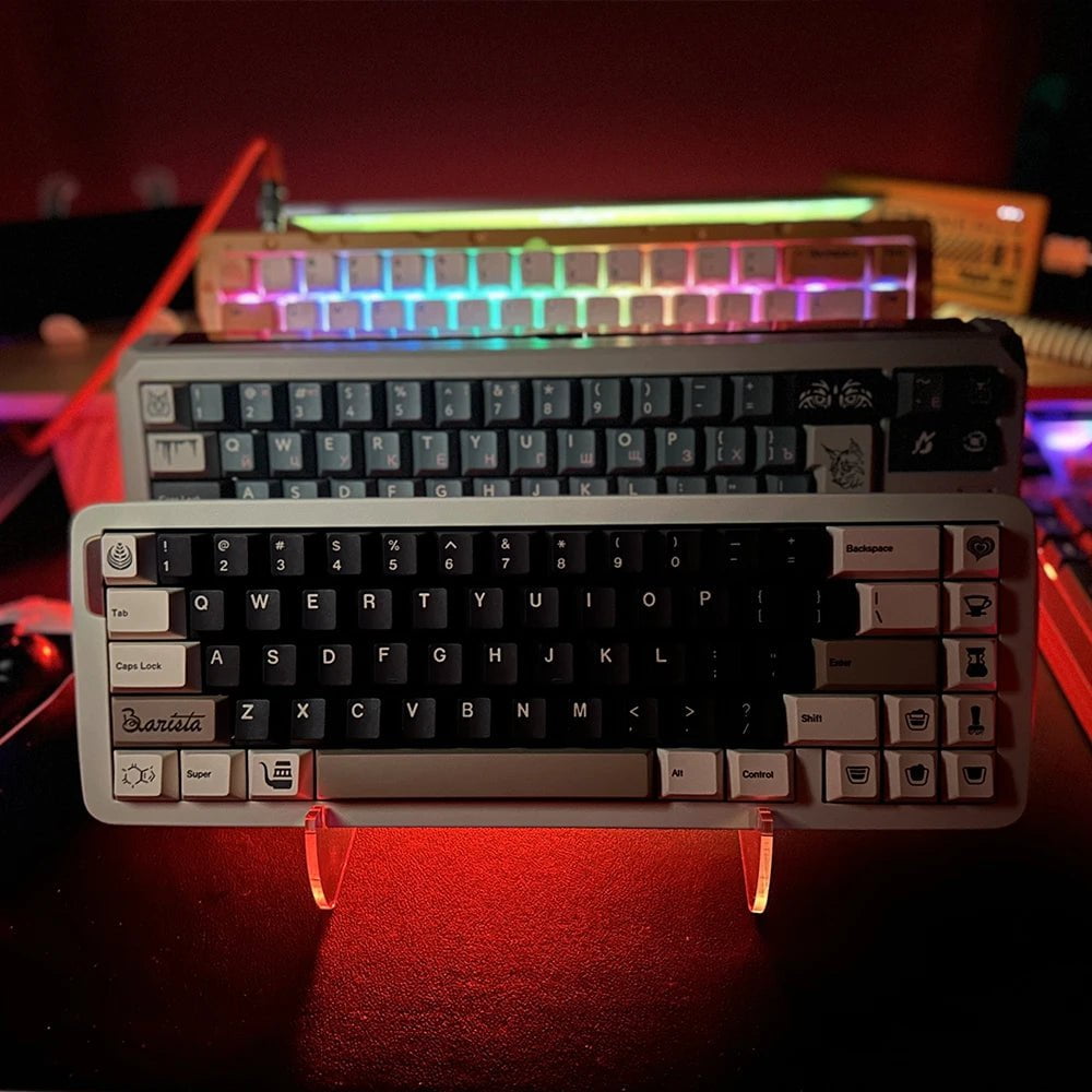 Storazone Keyboard Display Stand Transparent Acrylic Keyboard Stand for Computer Mechanical Keyboard holder layer Rack keyboard tray