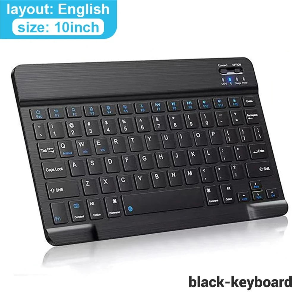 Storazone keyboard English Bluetooth Wireless Keyboard Mouse For IOS Android Windows Tablet For iPad Air Mini Pro Spanish Korean Portugal Russian Keyboard