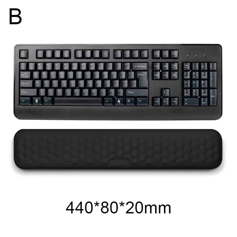 Storazone Keyboard Wrist Rest 1 Ergonomic Keyboard Mouse Wrist Rest Office Typing Protection Relax Wrist Memory Foam Mouse Pad Computer Laptop Desk Mat