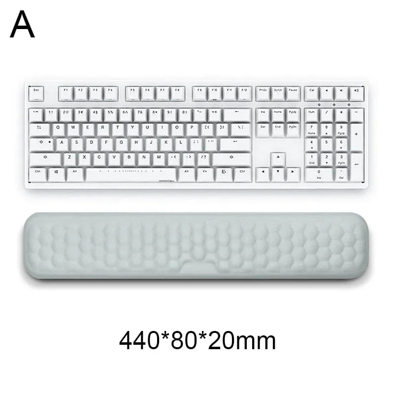 Storazone Keyboard Wrist Rest Ergonomic Keyboard Mouse Wrist Rest Office Typing Protection Relax Wrist Memory Foam Mouse Pad Computer Laptop Desk Mat