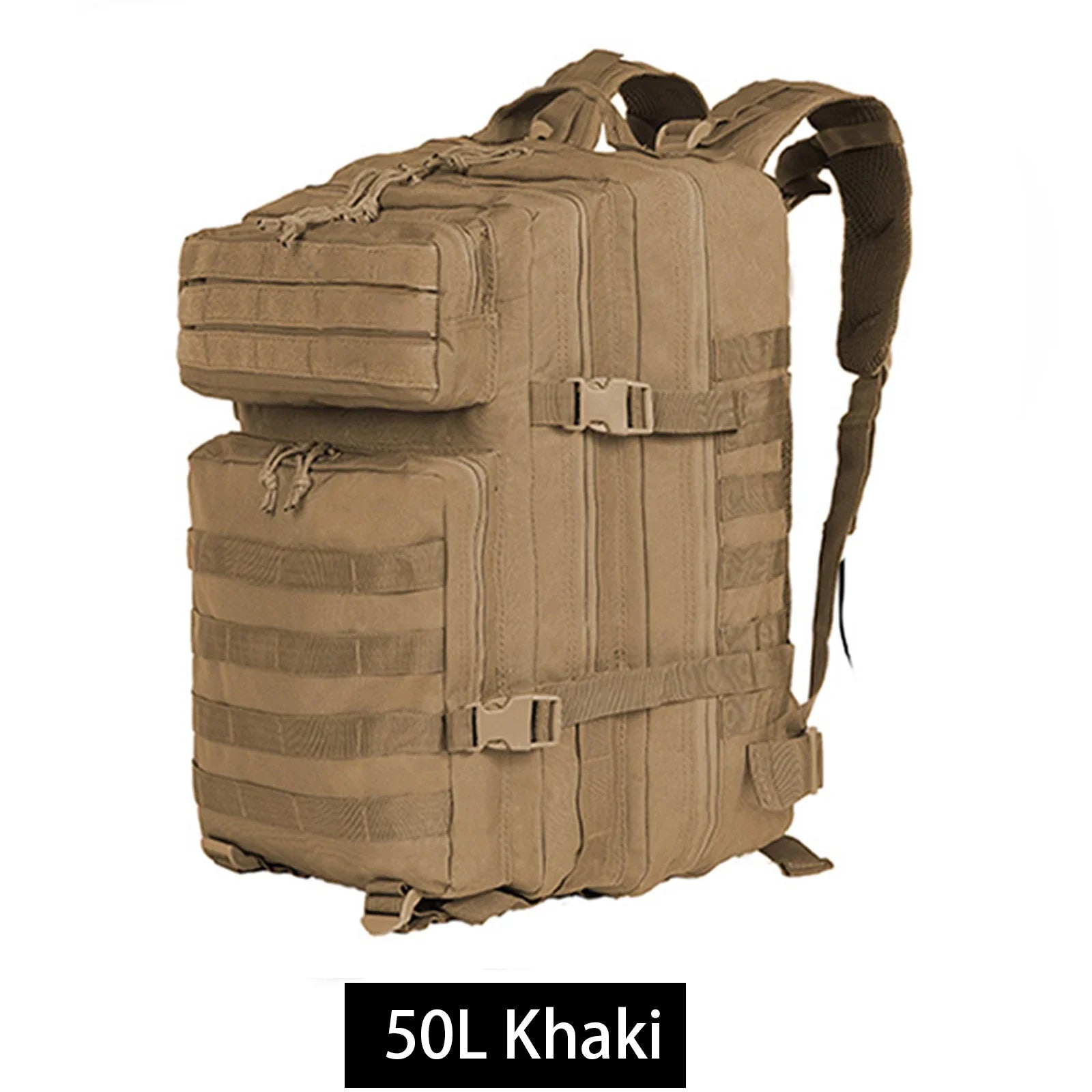 Storazone Khaki (50L) / CHINA SYZM 50L or 30L Tactical Backpack Nylon Military Backpack Molle Army Knapsack Waterproof Camping Hunting Fishing Trekking Bags