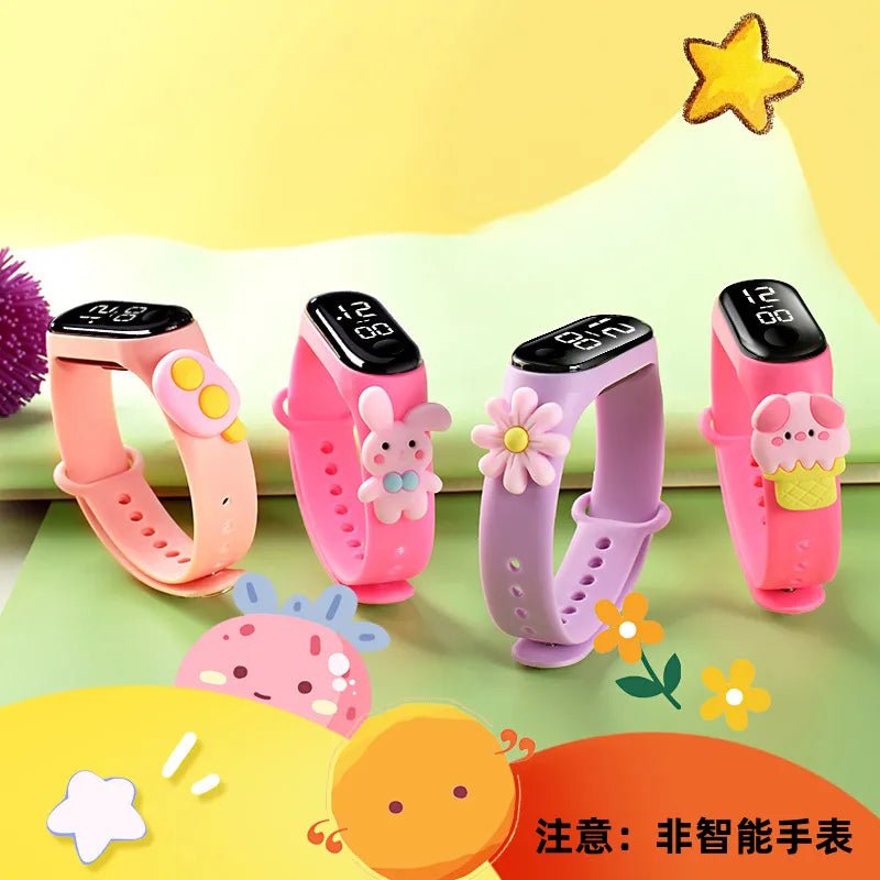 Storazone Kids Watch Watch Reloj Smart Watch LED Children Watches Bracelet Cartoon Digital Ladies Watch for Girls Waterproof Clock Gift