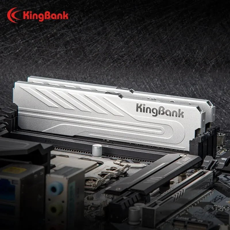 Storazone Kingbank Heatsink Ram Memory DDR4 8GB 16GB 32G 3200/3600/4000 Mhz XMP Desktop Memory Support Motherboard DDR4 with Heat Sink