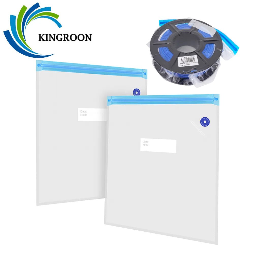 Storazone KINGROON PLA ABS TPU Vacuum Bag Filament Storage Bag 3D Printer Filament Dryer Safekeep Humidity Resistant 3D Printer Parts
