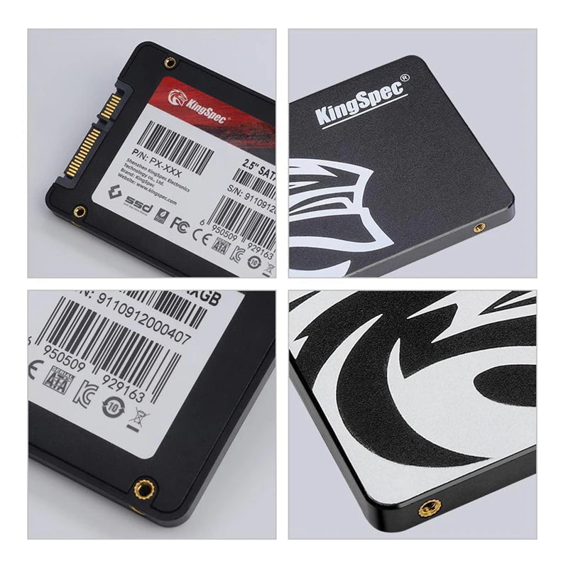 Storazone Kingspec SSD 2.5 Inch SATA3 SSD 2TB 4TB 256GB 512GB Internal Hard Solid Drive SATA SSD 128GB 1TB for Laptop SSD NotebookComputer