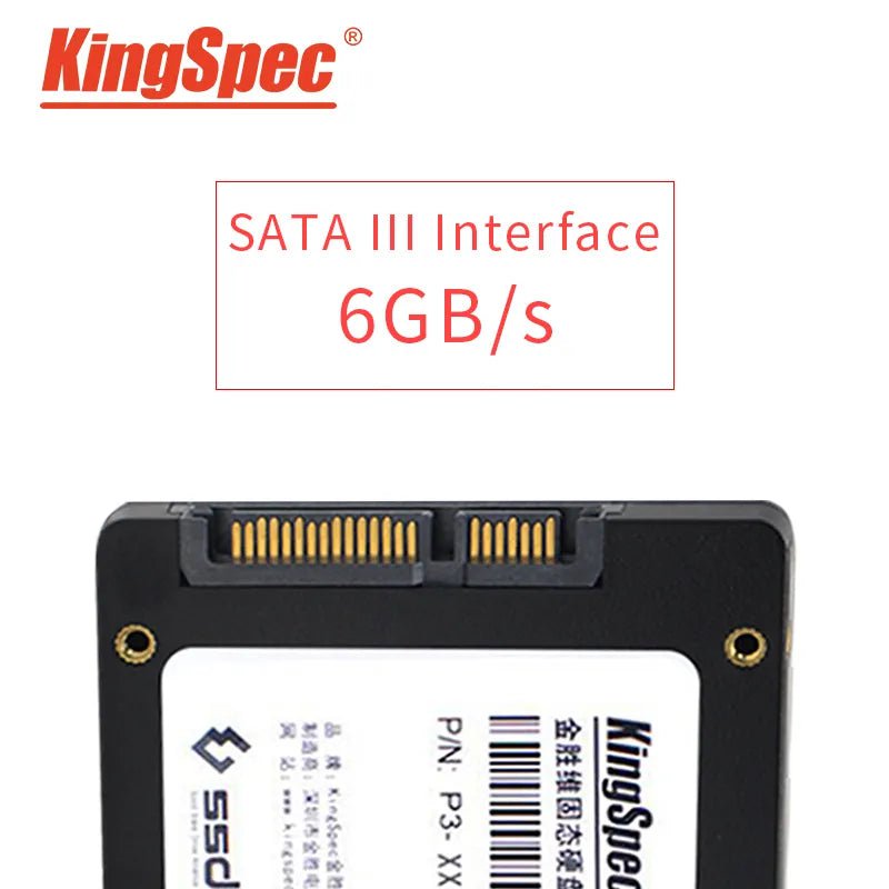 Storazone Kingspec SSD 2.5 Inch SATA3 SSD 2TB 4TB 256GB 512GB Internal Hard Solid Drive SATA SSD 128GB 1TB for Laptop SSD NotebookComputer