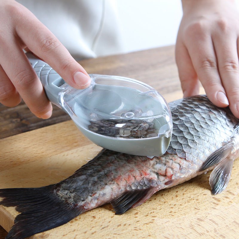 STORAZONE Kitchen 16x5.5x4.2cm / blue Fish Skin Brush Scraping Fish Scale Brush Grater Quick Disassembly Fish Knife Cleaning Peeling Skin Scraper Scraper Fish Scaler Kitchen Tools