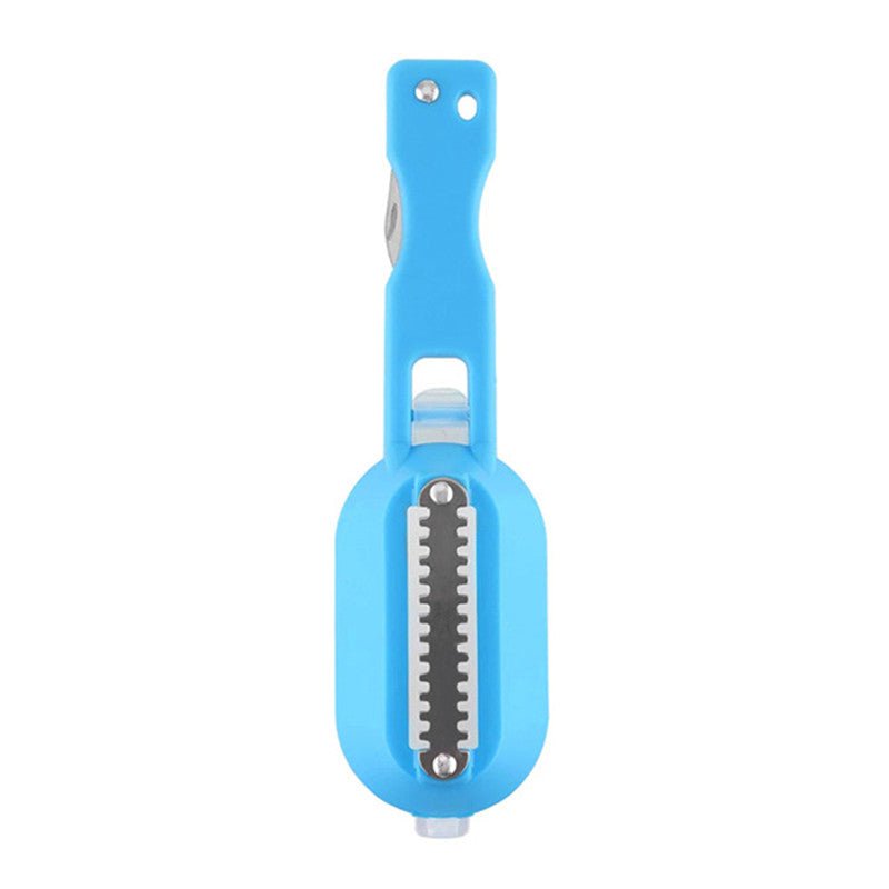 STORAZONE Kitchen 20x5.5cm / Blue Fish Skin Brush Scraping Fish Scale Brush Grater Quick Disassembly Fish Knife Cleaning Peeling Skin Scraper Scraper Fish Scaler Kitchen Tools