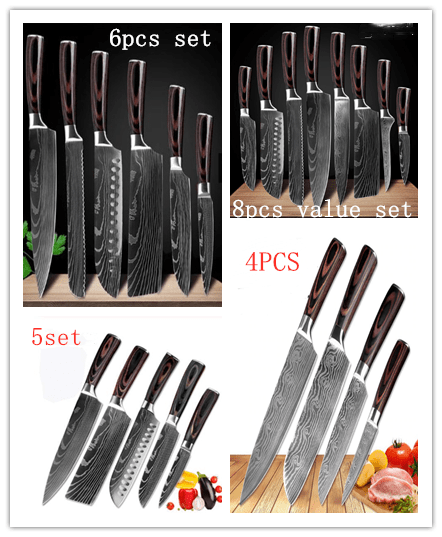 STORAZONE Kitchen 23pcs set Carpenter's Special Set 6-piece Set 8-piece Set Knife Chef Knife Kitchen Knife Cooking