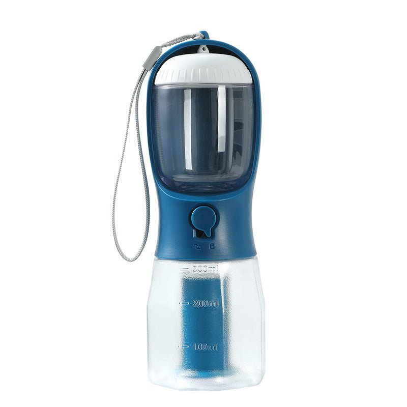 STORAZONE Kitchen 300ml Garbage Bag / Ink Blue Dog Water Cup Drinking Food Garbage Bag Three-in-one Portable Small Multi-functional Pet Cups Pets Supplies