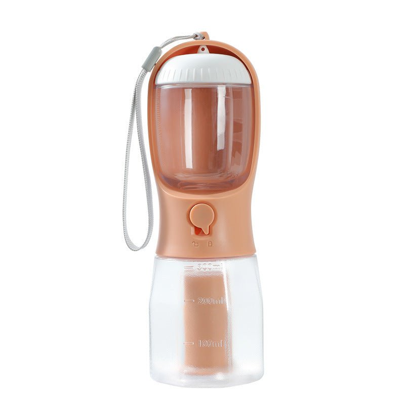 STORAZONE Kitchen 300ml Garbage Bag / Orange Pink Dog Water Cup Drinking Food Garbage Bag Three-in-one Portable Small Multi-functional Pet Cups Pets Supplies