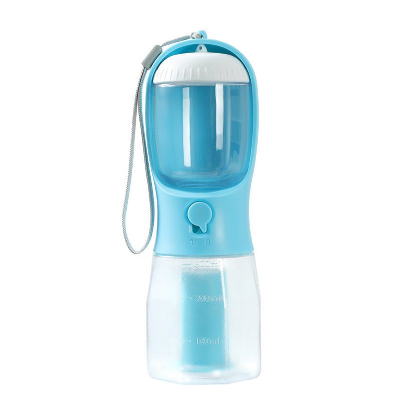 STORAZONE Kitchen 300ml Garbage Bag / Turquoise Dog Water Cup Drinking Food Garbage Bag Three-in-one Portable Small Multi-functional Pet Cups Pets Supplies