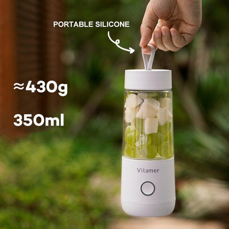 STORAZONE Kitchen 350ml Portable Blender Juicer Electric USB Rechargeable Mixer Smoothie Slushy Cup Fresh Juice Blender Bottle USB Charging Kitchen Gadgets