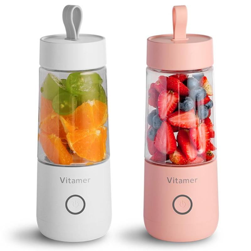 STORAZONE Kitchen 350ml Portable Blender Juicer Electric USB Rechargeable Mixer Smoothie Slushy Cup Fresh Juice Blender Bottle USB Charging Kitchen Gadgets