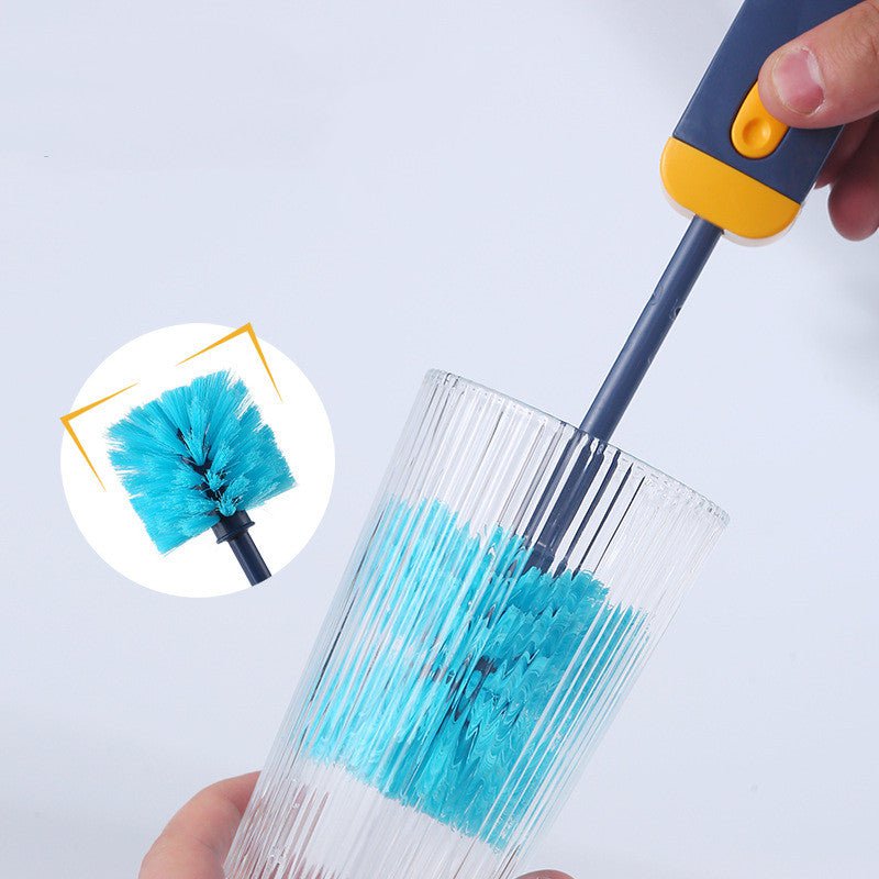 STORAZONE Kitchen 4 In 1 Bottle Gap Cleaner Brush Multifunctional Cup Cleaning Brushes Water Bottles Clean Tool Mini Silicone U-shaped Brush Kitchen Gadgets