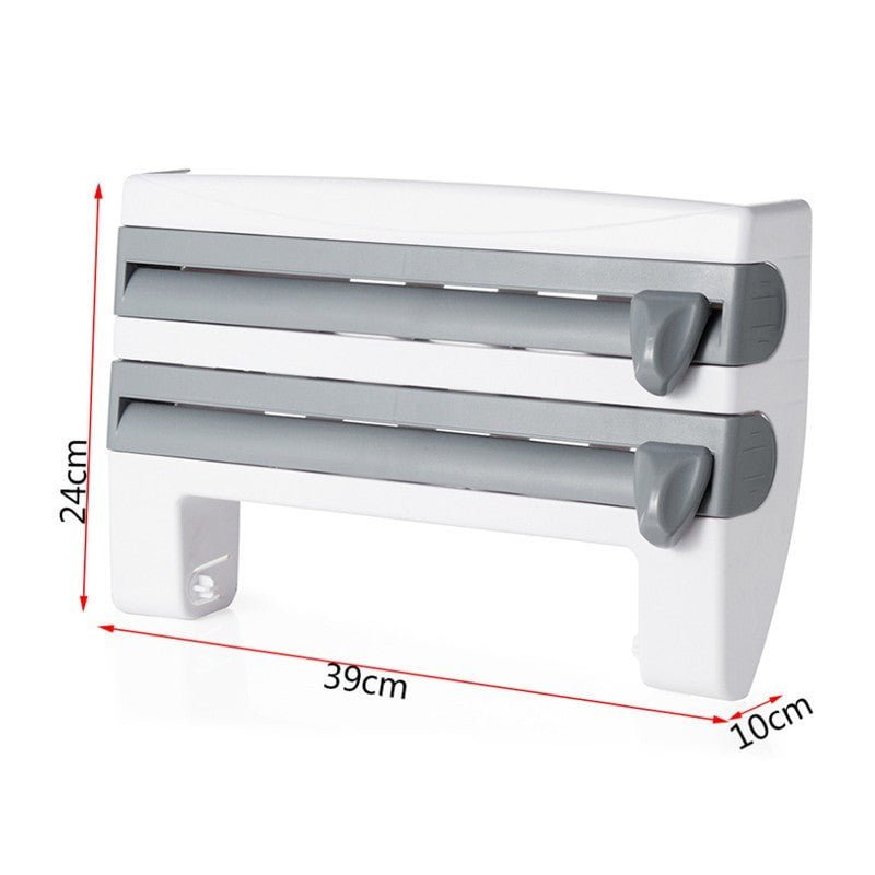 STORAZONE Kitchen 4-In-1 Kitchen Roll Holder Dispenser