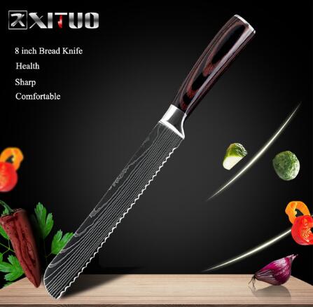 STORAZONE Kitchen 8 bread knife Carpenter's Special Set 6-piece Set 8-piece Set Knife Chef Knife Kitchen Knife Cooking