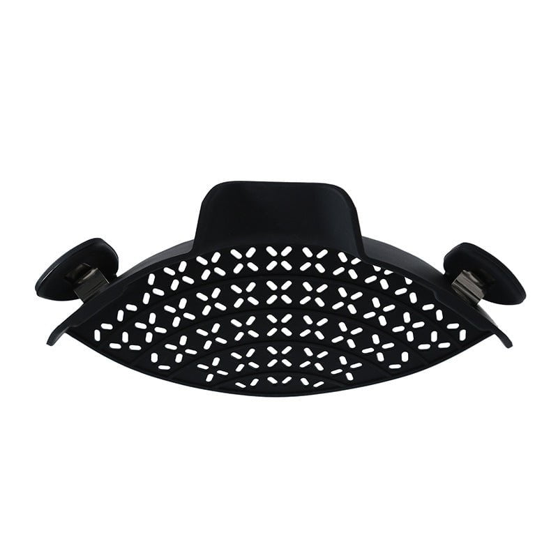 STORAZONE Kitchen Black Kitchen Gadgets Silicone Pot Side Drain Stopper