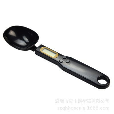 STORAZONE Kitchen Black LCD Digital Kitchen Scale Electronic Cooking Food Weight Measuring Spoon Grams Coffee Tea Sugar Spoon Scale Kitchen Tools
