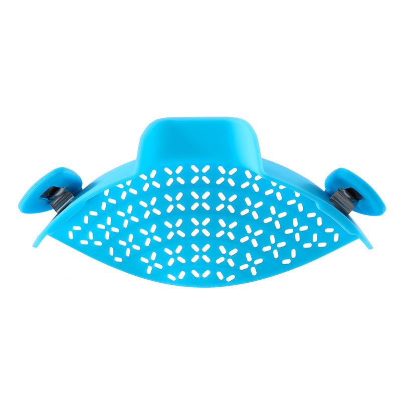 STORAZONE Kitchen Blue Kitchen Gadgets Silicone Pot Side Drain Stopper