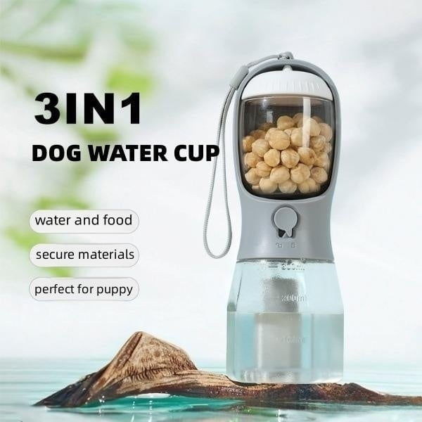 STORAZONE Kitchen Dog Water Cup Drinking Food Garbage Bag Three-in-one Portable Small Multi-functional Pet Cups Pets Supplies
