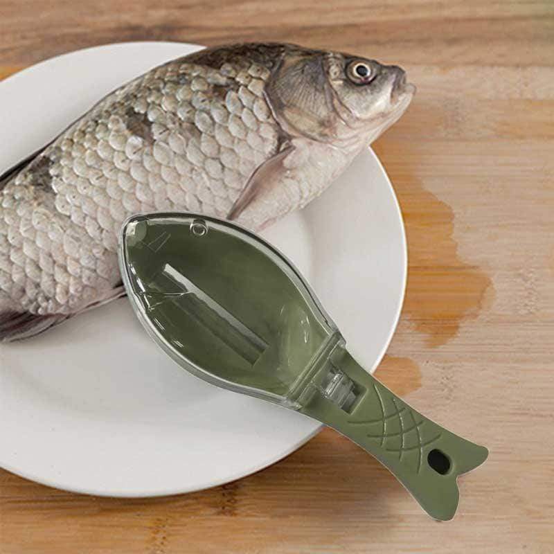 STORAZONE Kitchen Fish Skin Brush Scraping Fish Scale Brush Grater Quick Disassembly Fish Knife Cleaning Peeling Skin Scraper Scraper Fish Scaler Kitchen Tools