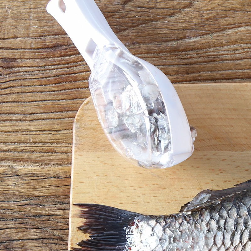 STORAZONE Kitchen Fish Skin Brush Scraping Fish Scale Brush Grater Quick Disassembly Fish Knife Cleaning Peeling Skin Scraper Scraper Fish Scaler Kitchen Tools