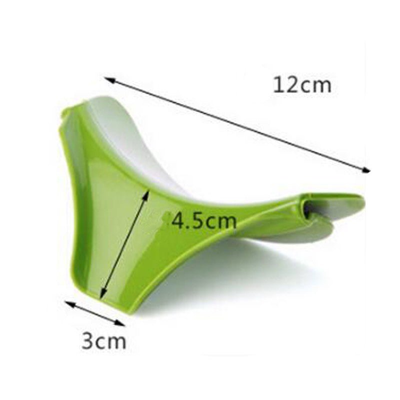 STORAZONE Kitchen Green 1pc Silicone Soup Funnel Kitchen Gadget Tools