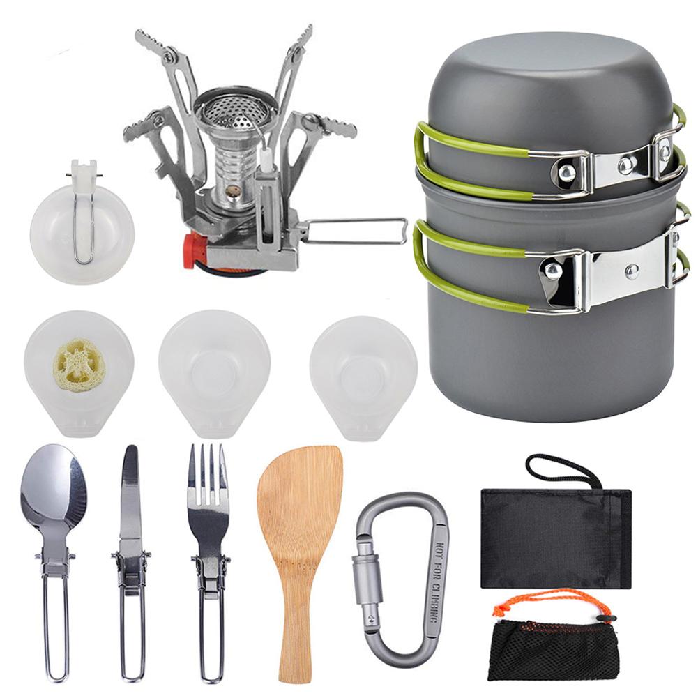 STORAZONE Kitchen Green A Set Portable camping cooker stove