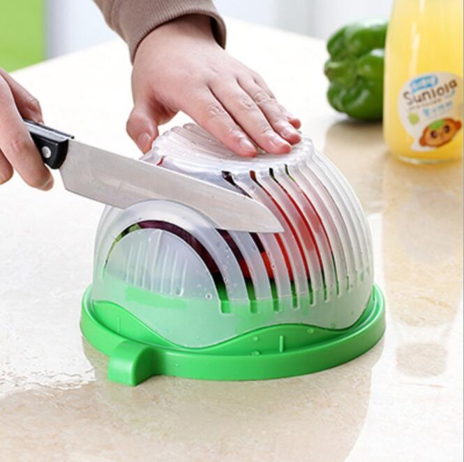 STORAZONE Kitchen Green Creative Salad Cutter Fruit and Vegetable Cutter