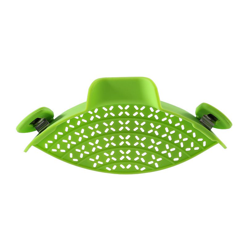 STORAZONE Kitchen Green Kitchen Gadgets Silicone Pot Side Drain Stopper