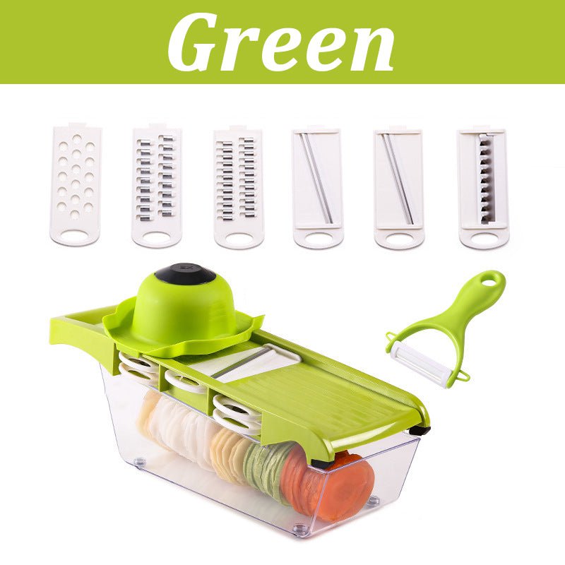 STORAZONE Kitchen Green Multifunctional Vegetable Cutter Home Kitchen Slicing And Dicing Fruit Artifact