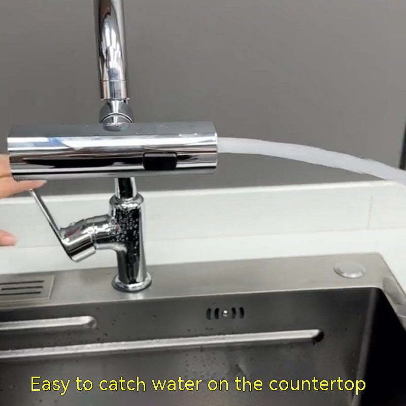 STORAZONE Kitchen Kitchen Faucet Waterfall Outlet Splash Proof Universal Rotating Bubbler Multifunctional Water Nozzle Extension Kitchen Gadgets