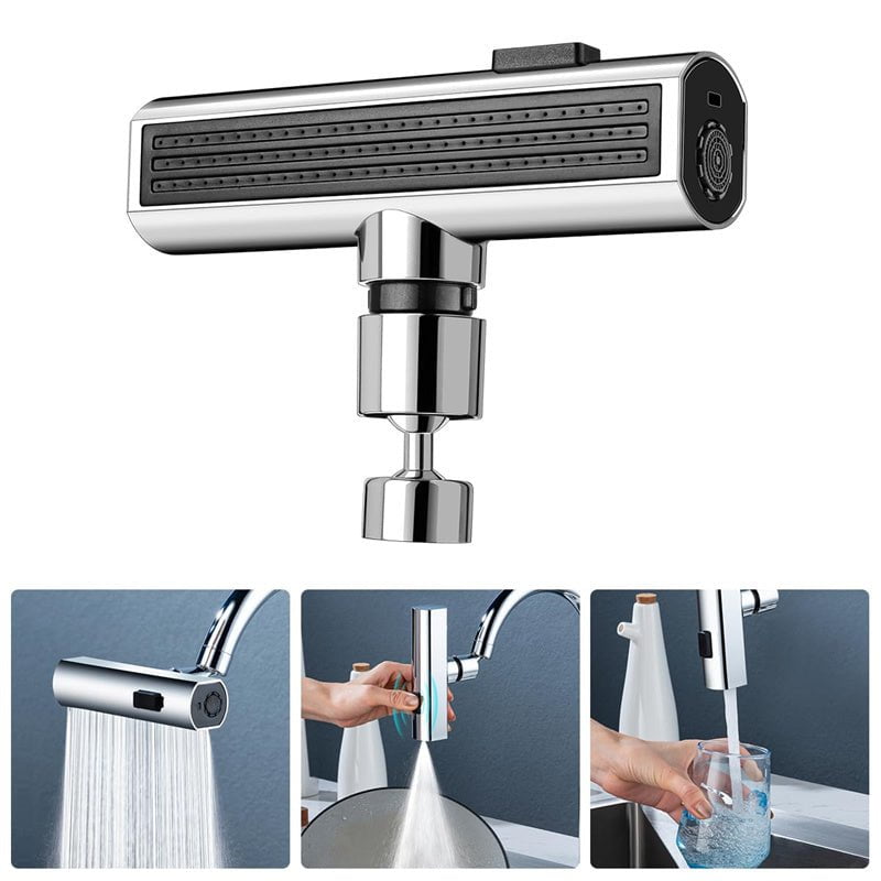 STORAZONE Kitchen Kitchen Faucet Waterfall Outlet Splash Proof Universal Rotating Bubbler Multifunctional Water Nozzle Extension Kitchen Gadgets