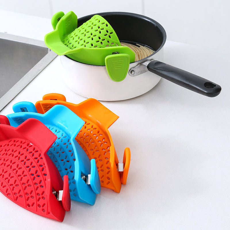 STORAZONE Kitchen Kitchen Gadgets Silicone Pot Side Drain Stopper